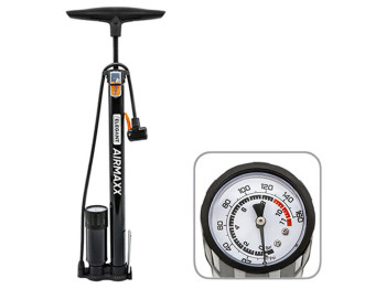 Насос ручний Elegant PLUS 100 355, з манометром, 160 PSI, чорний