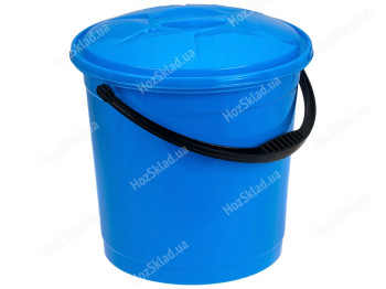 Відро R plastic синє, з кришкою, 15л