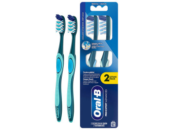 Щітка зубна Oral-B Pro-Expert, середня жорсткість, пластик. синтетика, колір бірюзовий, 2шт