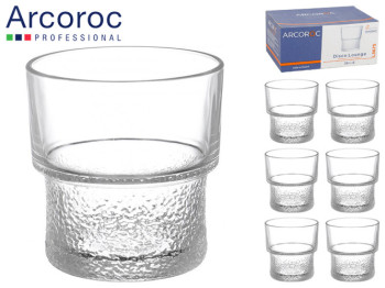 Набір склянок низьких Arcoroc Disco Lounge 260мл (ціна за набір 6шт) 18306