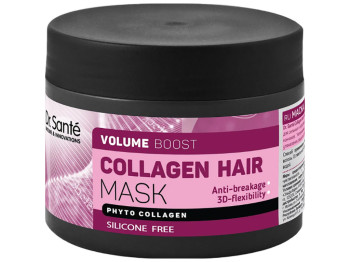 Маска для волосся Dr.Sante Collagen Hair Volume, з фітоколагеном та зволожуючим комплексом, 300мл