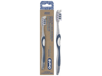 Щітка зубна Oral-B 3D White Pro-Expert, середня жорсткість, пластик, нейлон, колір білий