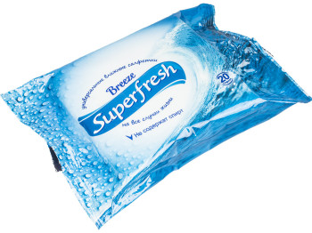Влажные салфетки универсальные Superfresh "Breeze Limited edition" 20шт