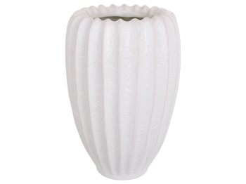 Ваза у формі морської раковини Shell, кераміка, 13×13×19,4см, колір білий