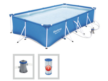 Басейн прямокутний каркасний Steel Pro. Bestway 56424