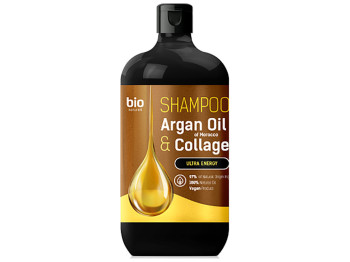 Шампунь для волос Bio Naturell Ультраэнергия, с аргановым маслом и коллагеном, 946мл