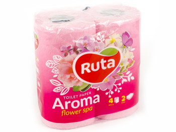 Бумага туалетная "Ruta Aroma" розовая двухсл. (цена за уп. 4 рулона)