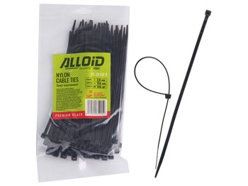 Хомут пластиковый Alloid, 3,6х150мм, 100шт, черный (PC-36150 B)