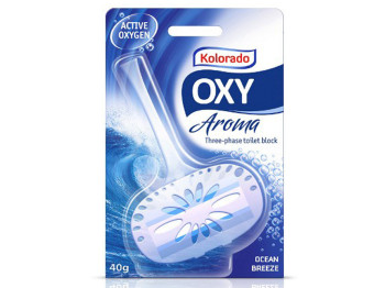 Трифазний блок для туалету Kolorado Oxy Aroma "морський бриз" 40гр
