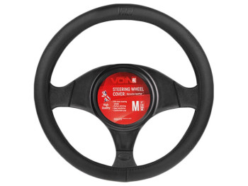 Чехол для руля VLOD-L981 L (39-41см) черный БО кожа