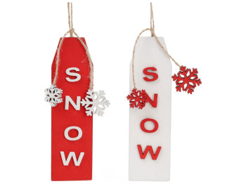 Новорічна прикраса на підвісі Snow, 2 дизайни
