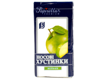 Хустки носові "Papirella" "Яблуко" тришарові 8шт