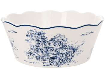 Салатник порцеляновий Heritage Toile Collection Blue, 900 мл, 18×7 см