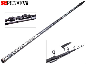 Удочка Siweida "Crystal" карбон IM8, 6 колец, 5-секционная 5м 5-25г