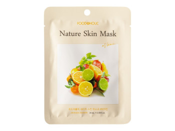 Маска тканевая Food A Holic Nature Skin Mask с витаминами, 23 мл, для лица, увлажнение и тонус