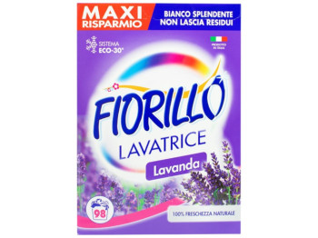 Порошок для прання кольорової білизни Fiorillo Lavanda, концентрат, аромат лаванда, 98 циклів, 6кг