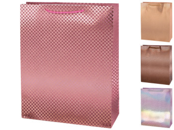 Пакет подарунковий паперовий Shine, розмір L, 31×40×12 см, 4 дизайни (ціна за 1шт)