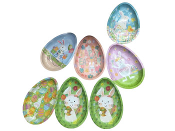 Таця великодня Easter Bunny, різні дизайни, 26×18см (ціна за 1шт)