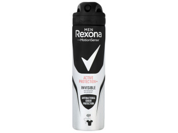 Антиперспірант аерозоль Rexona men "Антибактеріальний і Невидимий на чорному і білому" 48г 150мл