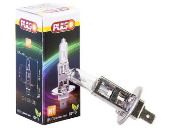 Лампа Pulso галогенна, H1/P14.5S, 12v, 55w, clear/c/box