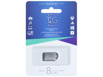USB флеш-накопичувач T&G 8gb Metal 107 Колір Сталевий