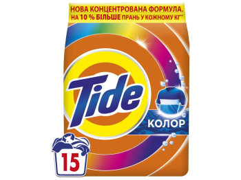 Порошок стиральный Tide Аква-Пудра Колор, для цветного белья, 15 циклов, 2,1кг
