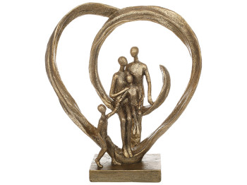 Декоративная статуэтка Family, 23x6,5x26см, колір - золото антик