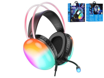 Ігрові навушники Hoco W109 Plus Rich USB 7.1 channel, м'ята упаковка, чорний