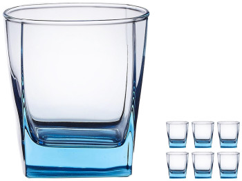Набір склянок Luminarc Sterling Ice Blue, 300мл, низькі (ціна за набір 6шт) 0883314386417