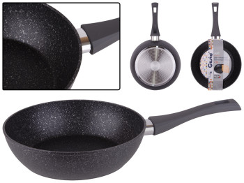 Сковорода глибока без кришки GUSTO інд. дно, покриття Marble D26х7см GT-2105-26