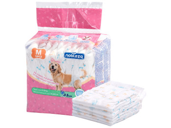 Підгузки для собак Nobleza, розмір M, 44×32см, 4–8 кг, 10шт (ціна за упаковку)
