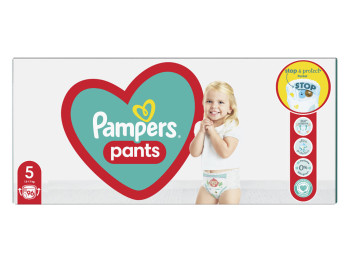 Підгузки-трусики Pampers Pants, одноразові, кишеня Stop &amp; Protect, розмір 5, 12-17кг, 96шт/уп