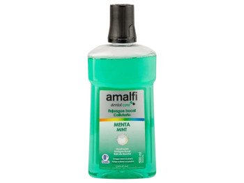 Ополаскиватель для рта Amalfi мята, с фтором, без спирта, 500 мл