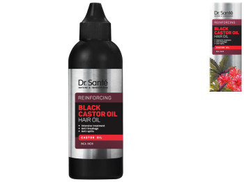 Касторовое масло Dr.Sante Black Castor Oil, для укрепления волос и против ломкости, 100мл