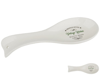 Подставка под ложку Stenson "Kitchen" фарфоровая 22,8х7,8х3см