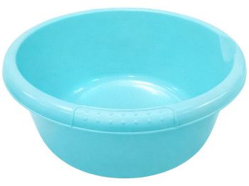 Таз круглий Консенсус, пластик, 5л, 27×15см, колір бірюзовий