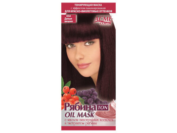 Маска для волосся тонуюча Acme-Color "Горобина TON oil mask" Дика вишня тон 034