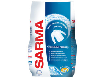 Пральний порошок антибактеріальний Sarma для ручного прання 800г