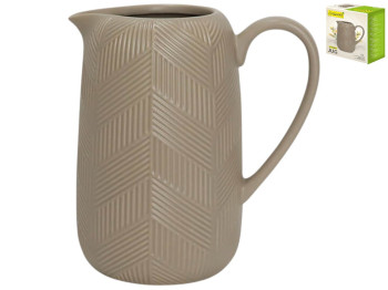 Глек Maestro Geometry Beige, кераміка, 1л, 19х17х11см, колір бежевий