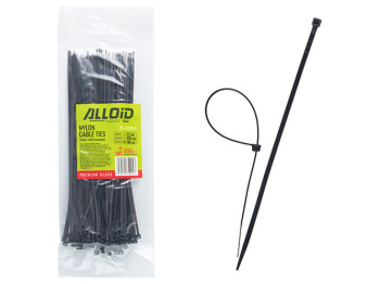 Хомут пластиковый Alloid, 2,5х200мм, 100шт, черный (PC-25200 B)