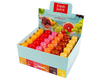 Набор фруктовых гигиенических помад Fresh Juice 30 шт (6x5) 3,6г