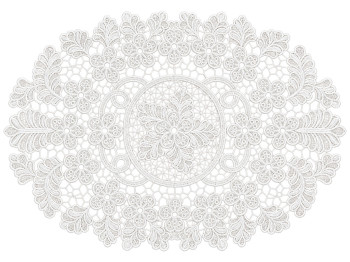 Серветка сервірувальна мереживна Heritage Lace молочно-біла, 30×45 см