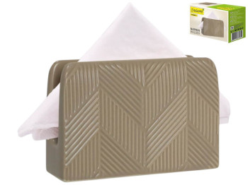 Салфетница Maestro Geometry Beige, керамика, 12×8×4см, цвет бежевый