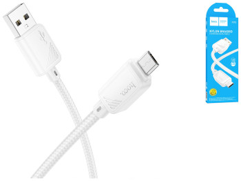 Кабель USB Hoco X113 Micro 2.4A Колір Бiлий