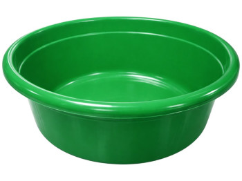 Таз круглий Консенсус, пластик, 50л, 62×25,5см, колір зелений