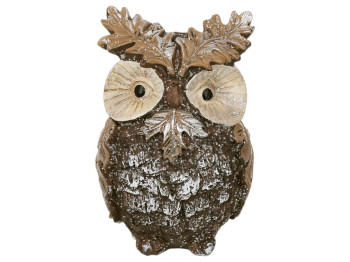 Фигура декоративная Сова, керамика, 8,5х7,2х12,5см, цвет коричневый
