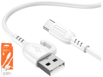 Кабель USB Borofone BX91 Type-C 3A Колір Білий