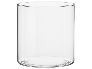 Ваза Glasset Luca, стеклянная, цилиндрическая, прозрачная, 19 см