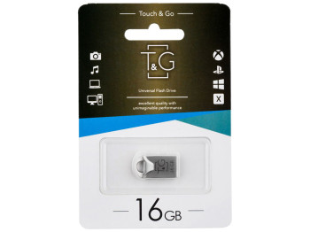 USB флеш-накопичувач T&G 16gb Metal 106 Колір Сталевий