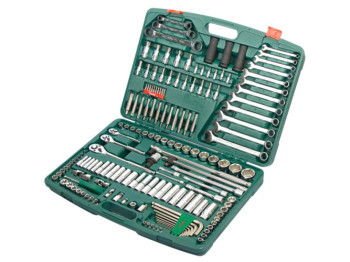 Набор инструментов HANS 163 предмета 1/4", 3/8",1/2" 12 гранные